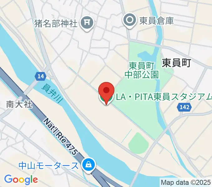 LA・PITA東員スタジアムの地図