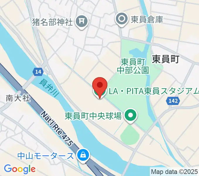 LA・PITA東員スタジアムの地図