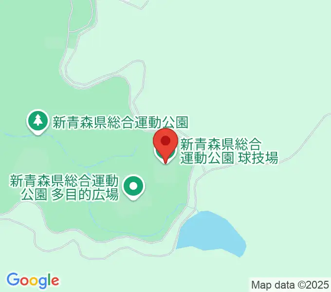 新青森県総合運動公園球技場の地図