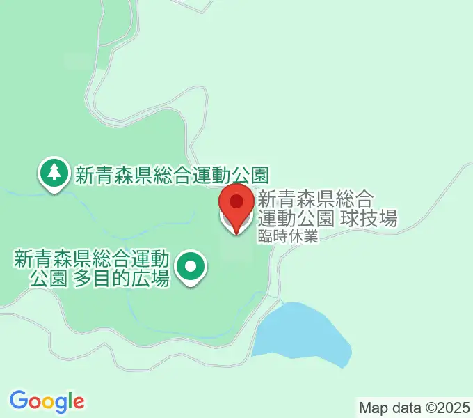 新青森県総合運動公園球技場の地図