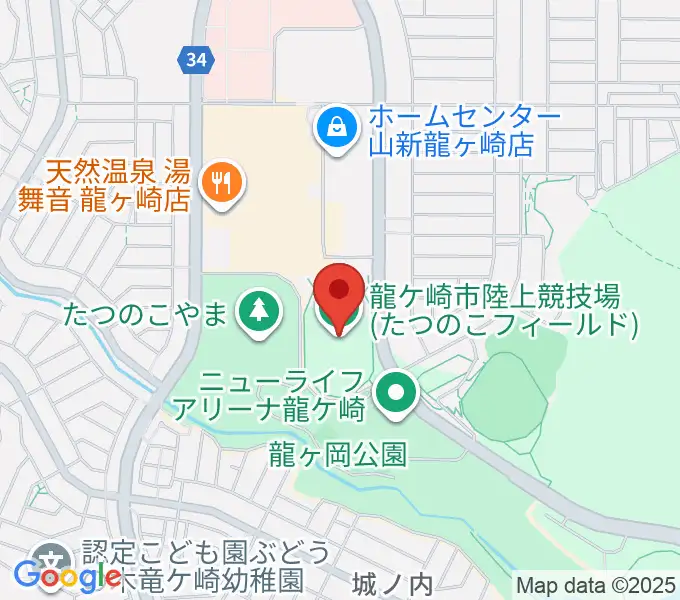 AIメカテックフィールド龍ケ崎の地図