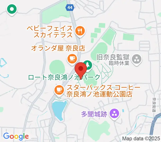 ロートフィールド奈良の地図