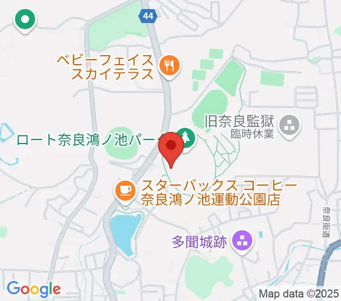 ロートフィールド奈良の地図