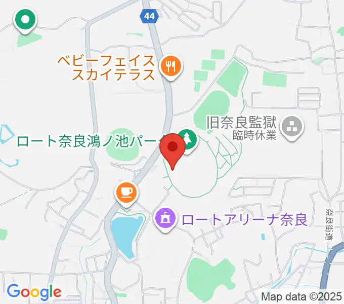 ロートフィールド奈良の地図