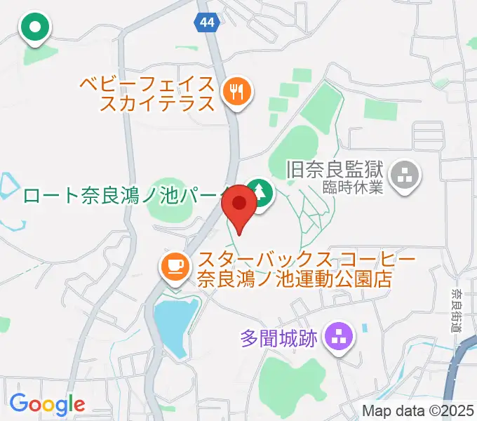 ロートフィールド奈良の地図