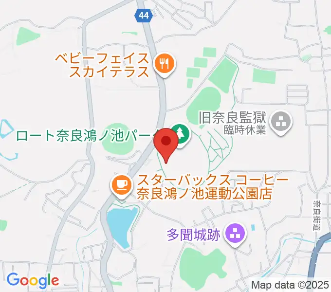 ロートフィールド奈良の地図