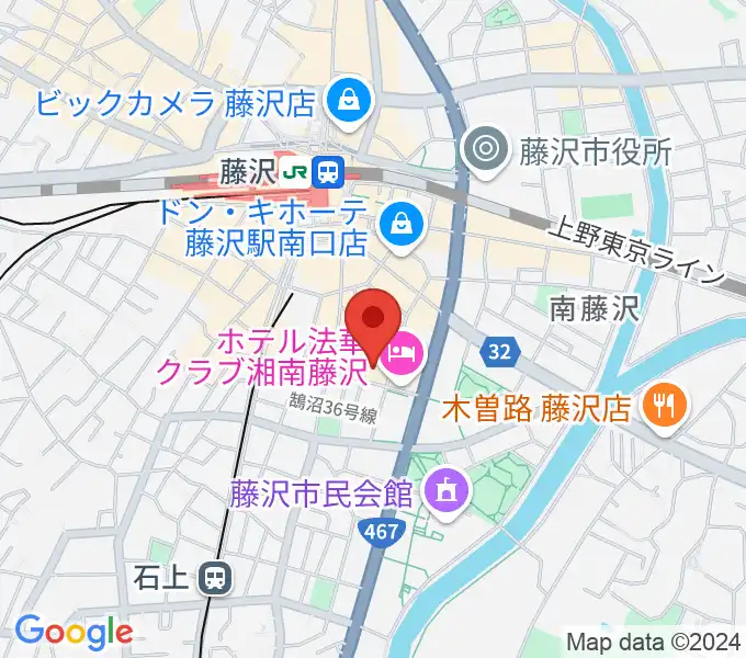 太陽ぬ荘スタジオの地図