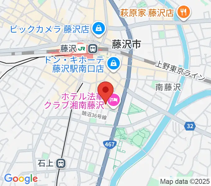太陽ぬ荘スタジオの地図