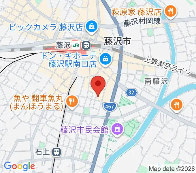 太陽ぬ荘スタジオの地図