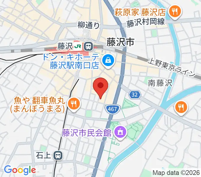 太陽ぬ荘スタジオの地図