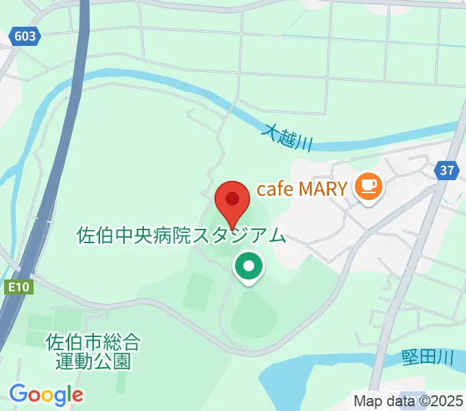 佐伯中央病院陸上競技場の地図