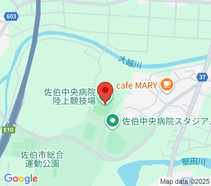 佐伯中央病院陸上競技場の地図