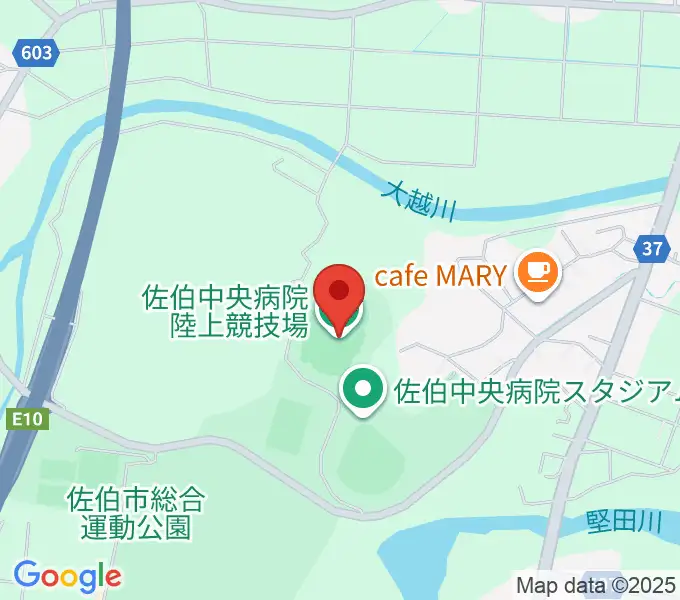 佐伯中央病院陸上競技場の地図