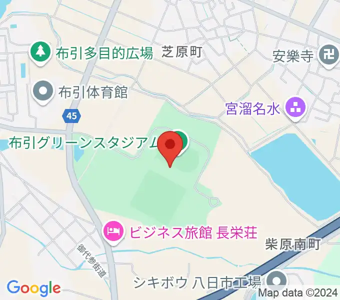 布引グリーンスタジアムの地図