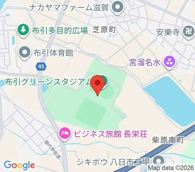 布引グリーンスタジアムの地図