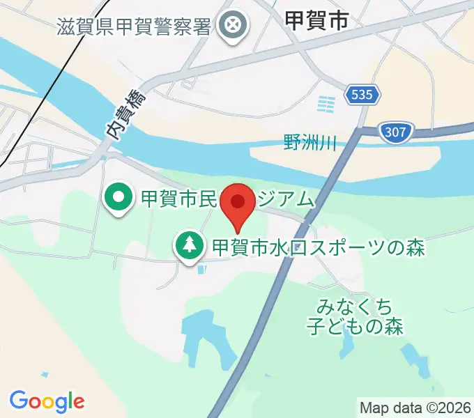 水口スポーツの森ニッパツ陸上競技場の地図