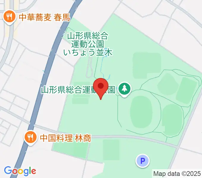 山形県総合運動公園 総合体育館の地図