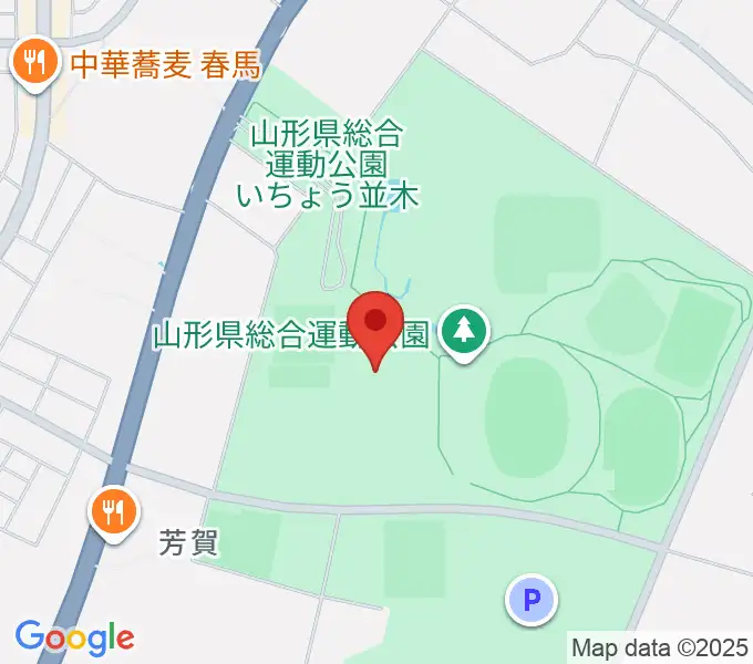 山形県総合運動公園 総合体育館の地図