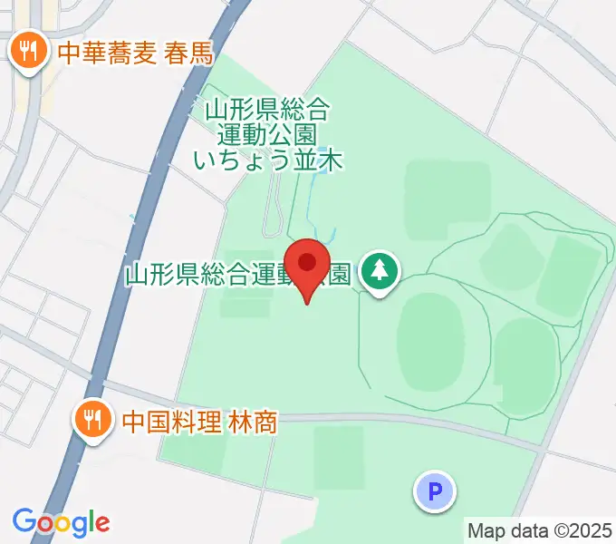 山形県総合運動公園 総合体育館の地図