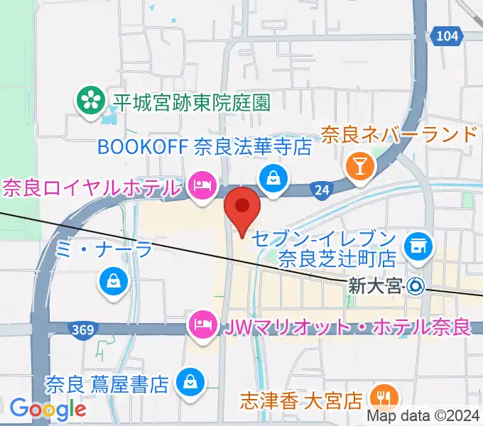 OneNoteミュージックスクールの地図