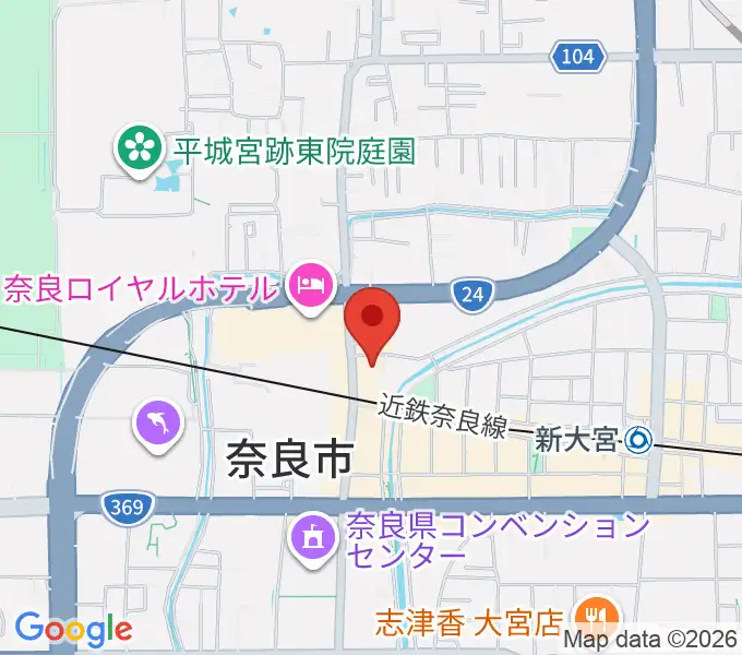 OneNoteミュージックスクールの地図
