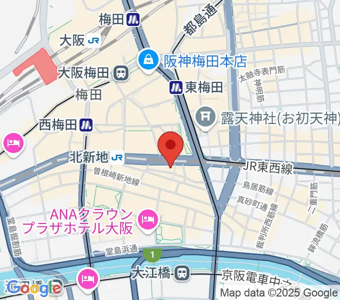 北新地LAUSBUB(ラスバブ)の地図