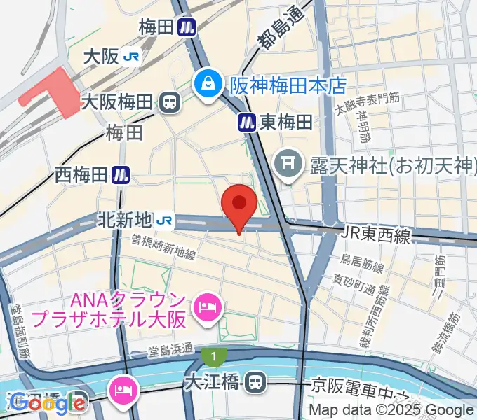 北新地LAUSBUB(ラスバブ)の地図