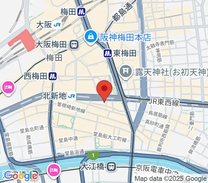 北新地LAUSBUB(ラスバブ)の地図