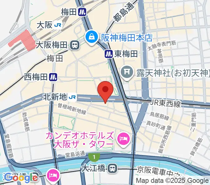 北新地LAUSBUB(ラスバブ)の地図