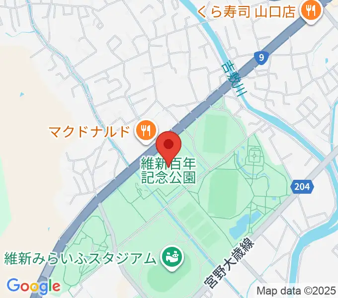 維新大晃アリーナの地図