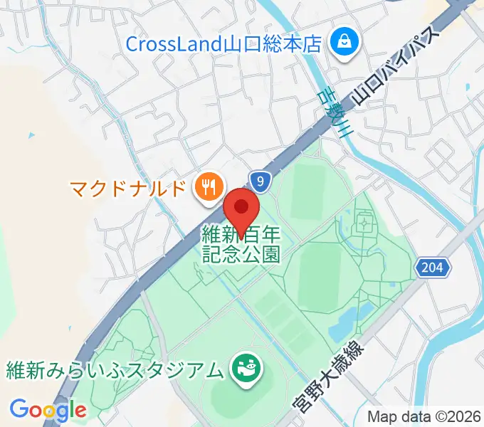 維新大晃アリーナの地図