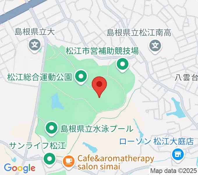 松江市営陸上競技場の地図