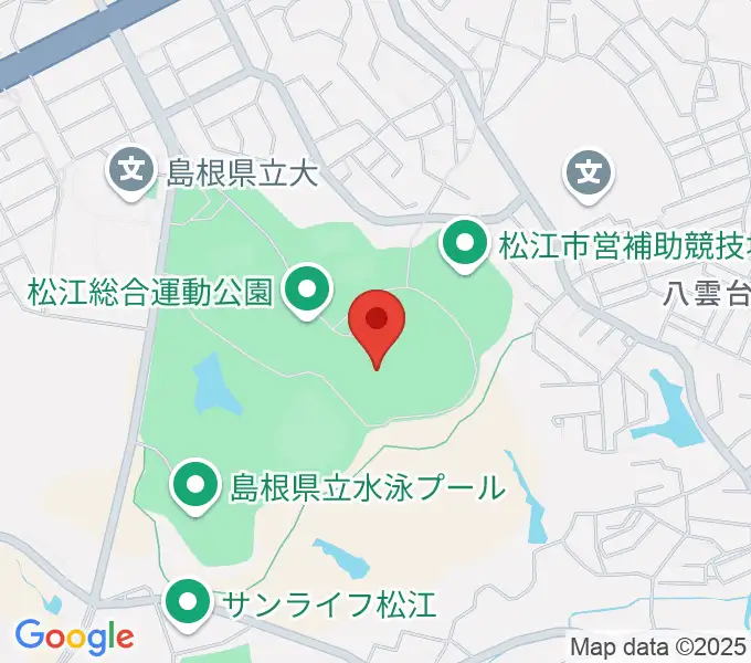 松江市営陸上競技場の地図