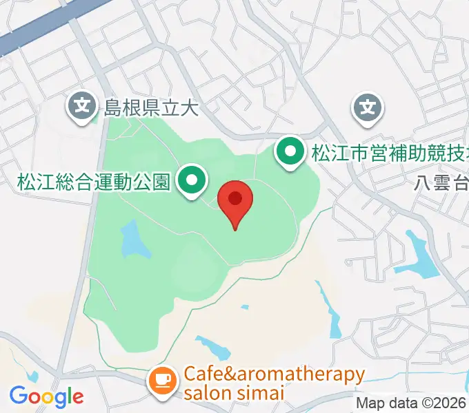 松江市営陸上競技場の地図