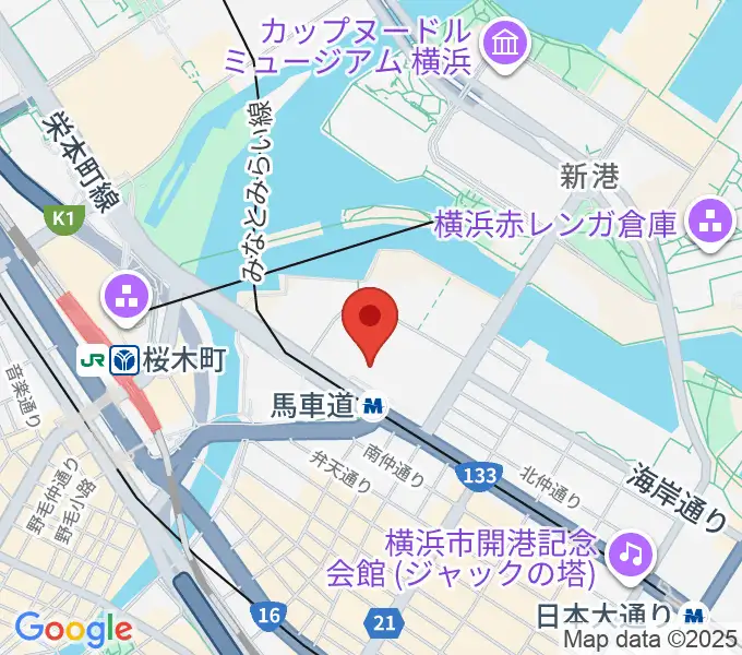 ビルボードライブ横浜の地図