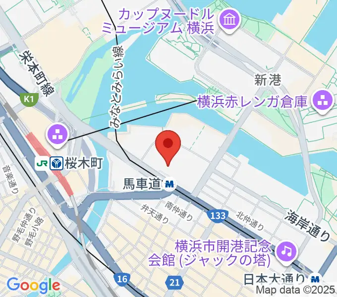 ビルボードライブ横浜の地図