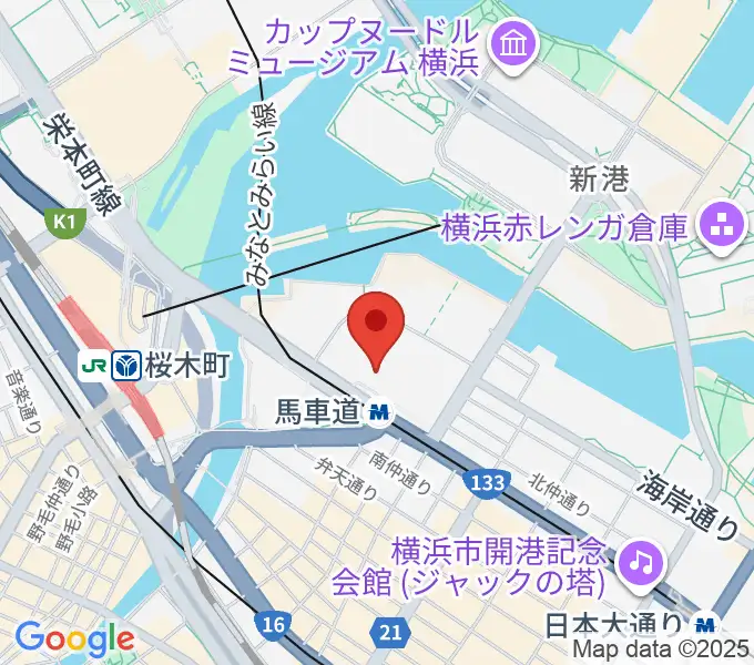 ビルボードライブ横浜の地図