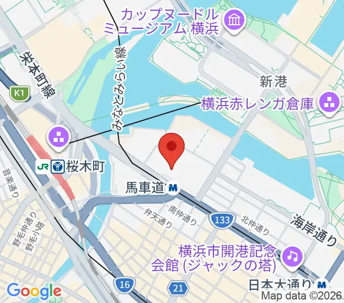 ビルボードライブ横浜の地図