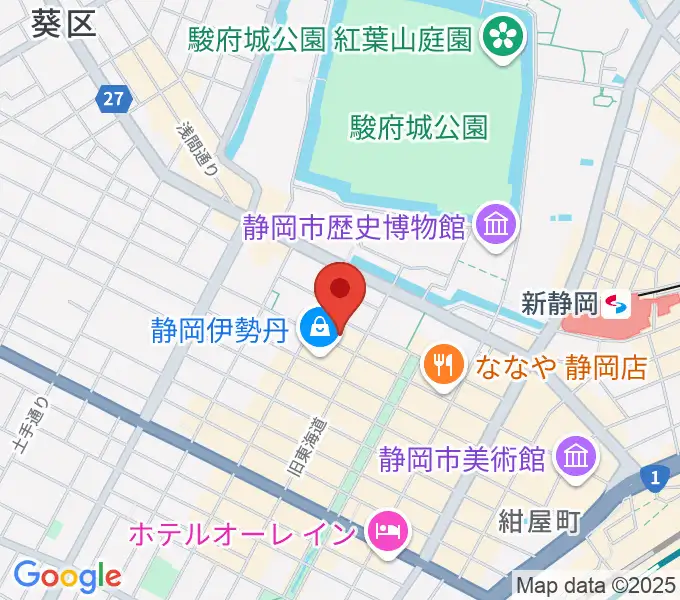 札の辻クロスホールの地図