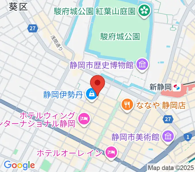 札の辻クロスホールの地図