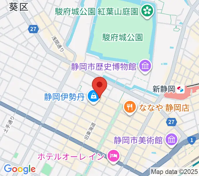 札の辻クロスホールの地図