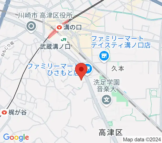 溝の口neoneraの地図