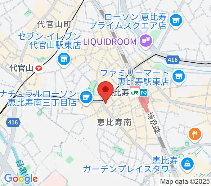 スマイルヴォイス恵比寿校の地図