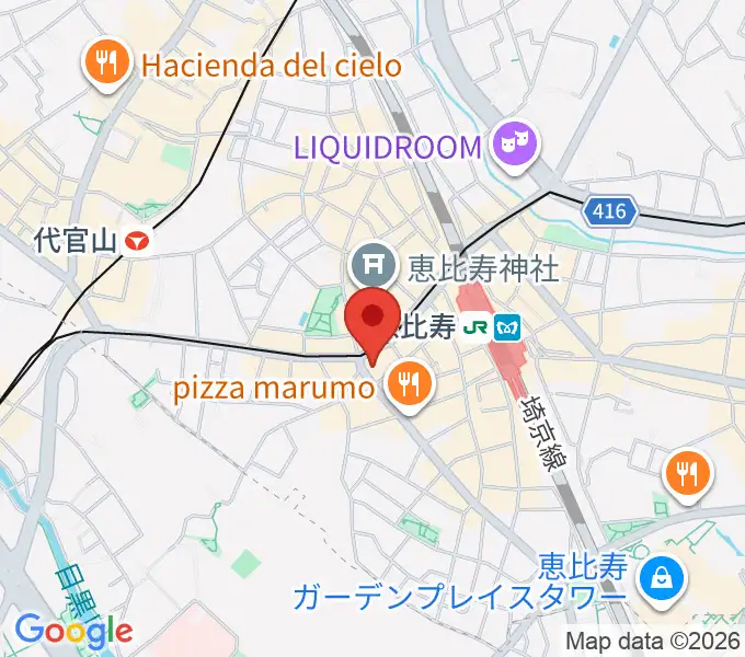 スマイルヴォイス恵比寿校の地図