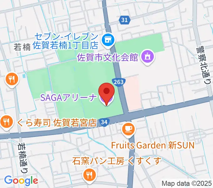 SAGAアリーナの地図