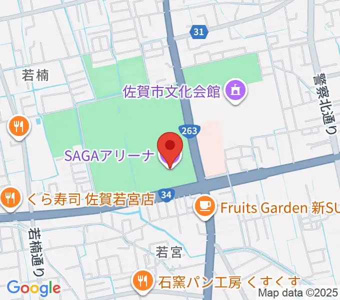 SAGAアリーナの地図