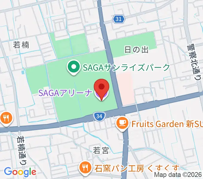 SAGAアリーナの地図