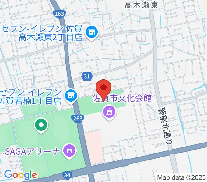 SAGAプラザ 総合体育館の地図
