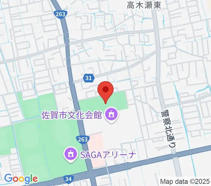 SAGAプラザ 総合体育館の地図