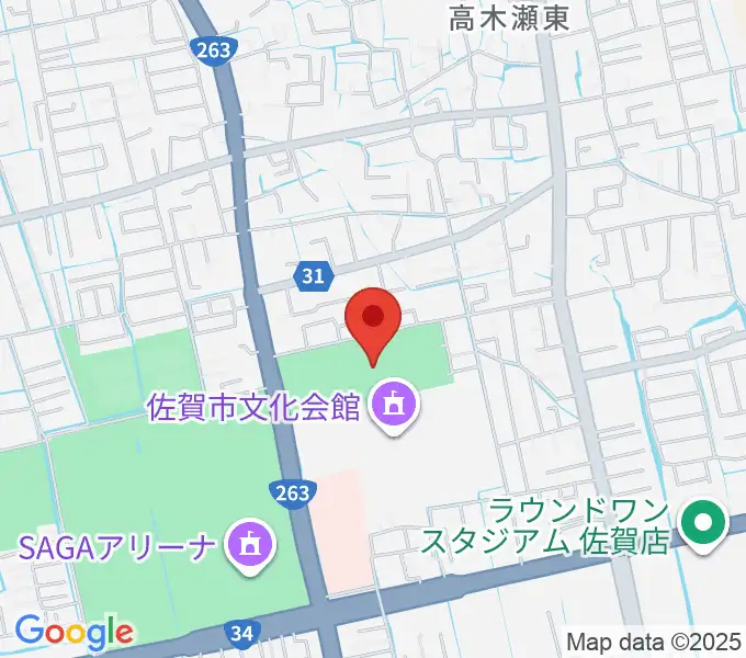 SAGAプラザ 総合体育館の地図